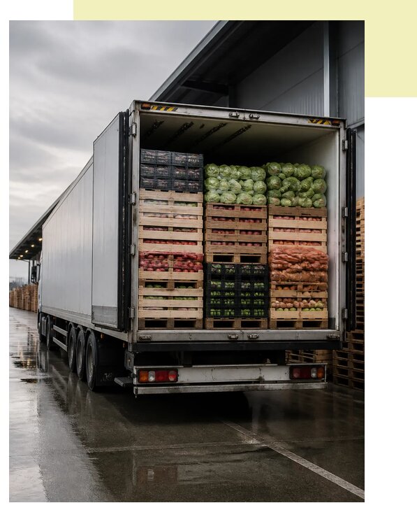 Перевозка плодоовощной продукции в Черняховск по цене от 5240 р. | Агросервис-Чрх