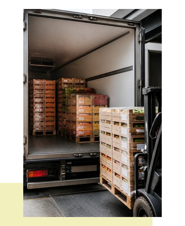 Перевозка сельхозпродукции на паллетах с доставкой в Черняховск
